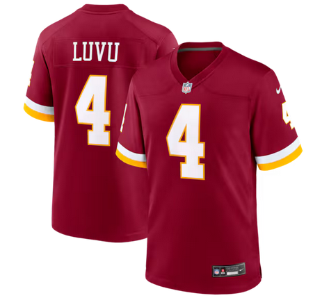 Men Washington Commanders #4 Frankie Luvu red Nike NFL 2026 Alternate Game Jersey 0417002->washington commanders->NFL Jersey